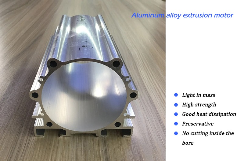 Aluminum alloy extrusion motor housing